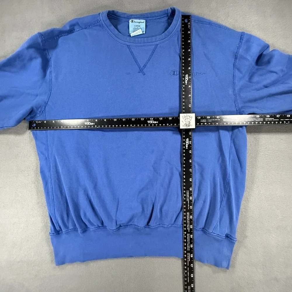 Vintage Champion Sweatshirt Mens Large Blue‎ Crewneck Embroidered